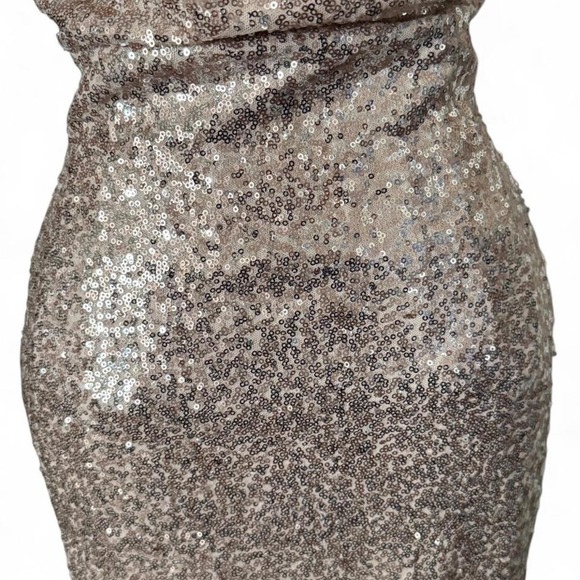 Windsor – Sequin Bodycon Mini Dress – Women's Size 5 – Champagne Gold – NWT - Picture 2 of 5